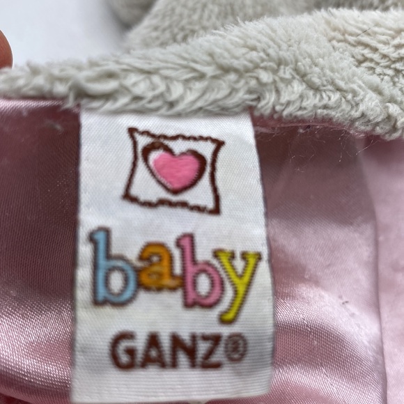 Baby Ganz Brighton Mini Blankie Grey Bunny Lovey Snuggler Security Blanket - Picture 3 of 11